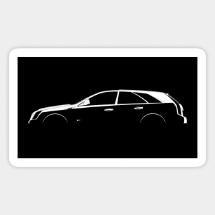 Cadillac CTS-V Sport Wagon (2011) Silhouette Magnet